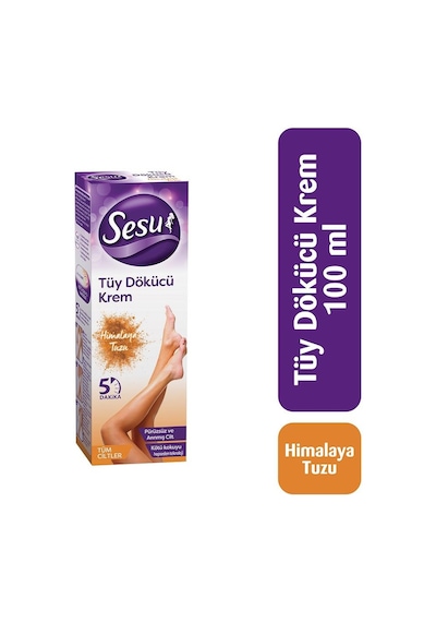 Sesu Himalaya Tuzu Tüm Ciltler için Tüy Dökücü Krem 100 ML