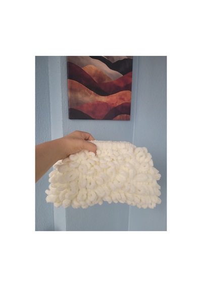 Melonndesign Kadın Portföy Puffy Çanta Krem 35 24 Cm Kırmızı