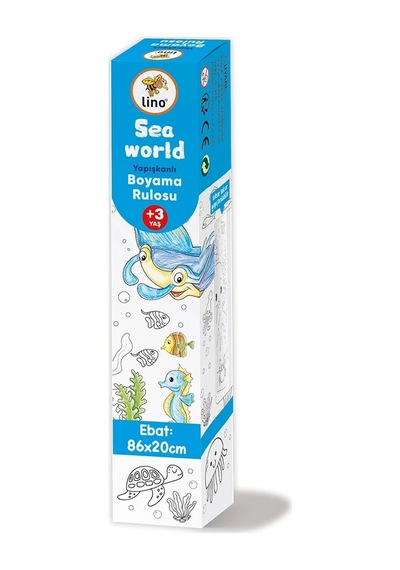 Lino Yapışkanlı Boyama Rulosu Sea World 200x30 Cm