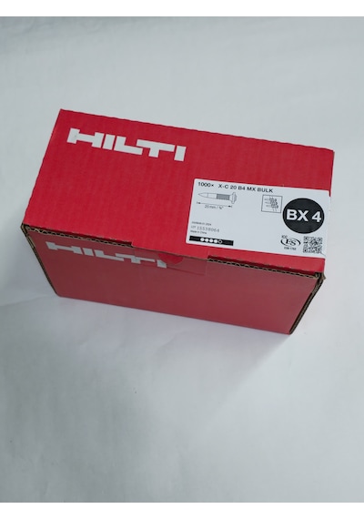 Hilti Bx4 Uyumlu X-c 20 B4 Mx Bulk Beton Çivileri Şeritli 20 Mm 1000 Adet