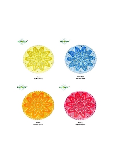 Rulopak Limon - Tutti Furitti - Mango - Tropikal Pisuvar Süzgeç Mini Boy 4 x 35 G