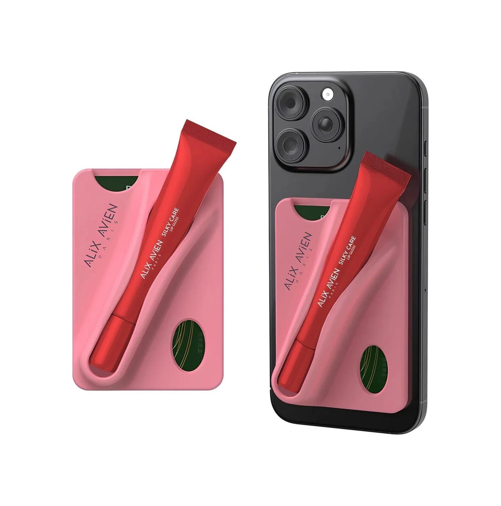 Alix Avien Koruyucu Dolgunlaştırıcı Nemlendirici Pembe Dudak Parlatıcısı Silky Care Kılıf Ve Lipgloss Set