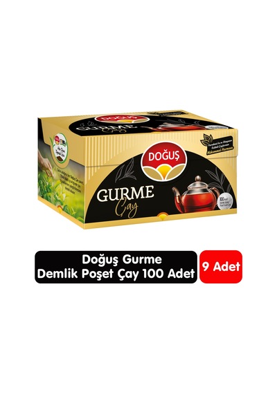 Doğuş Gurme Demlik Poşet Çay 100 Adet 9 Paket