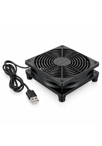 6035 Usb Soğutucu Fan Laptop Modem Konsol Altı Hız Ayarlı 120mm 5v 3 Kademe On Off Kontrol