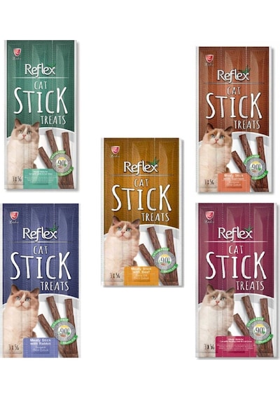 Reflex Stick Karışık Çeşit Kedi Ödülü 5'li 3 x 5 G