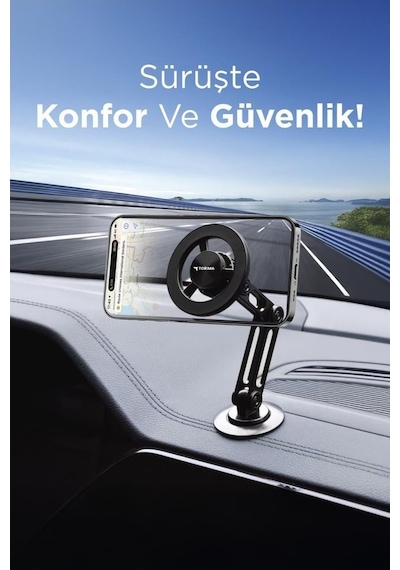 Torima Jx-052 Metal Manyetik Telefon Tutucu Güçlü Mıknatıslı, 360 Hareketli 1 Adet