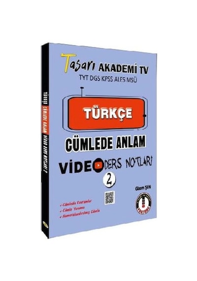 Tasarı Tyt Dgs Kpss Aless Msü Türkçe Cümlede Anlam Video Ders Notları