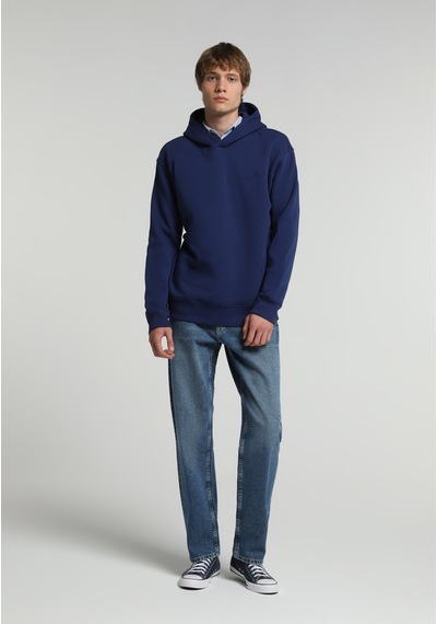 Colin's Colins Relaxed Fit Kapüşonlu Düz Erkek Mavi Sweatshirt Cl1082252 Q1.v2 Inv İndigo