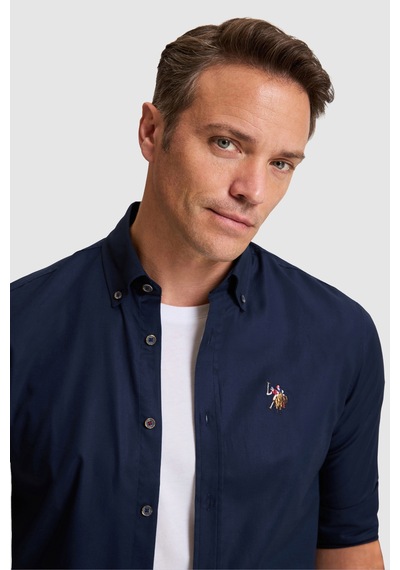 U.s. Polo Assn. Erkek Lacivert Gömlek Basic 50320242-vr033