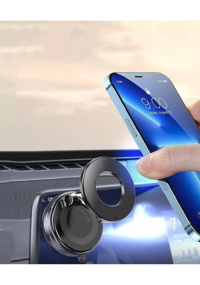 Tr Manyetik Güçlü Açılı Vakumlu Mıknatıslı Tablet Araç Telefon Tutucu Cam Ayna Araba Araç Tutucu 360 Beyaz Genel
