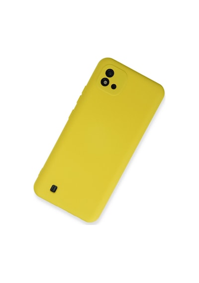 Realme C11 2021 Uyumlu Kılıf Nano İçi Kadife Silikon - Sarı