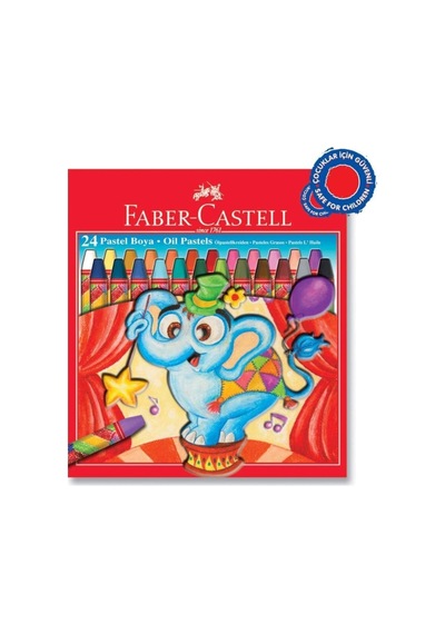 24 Renk Karton Kutu Pastel Boya Karışık