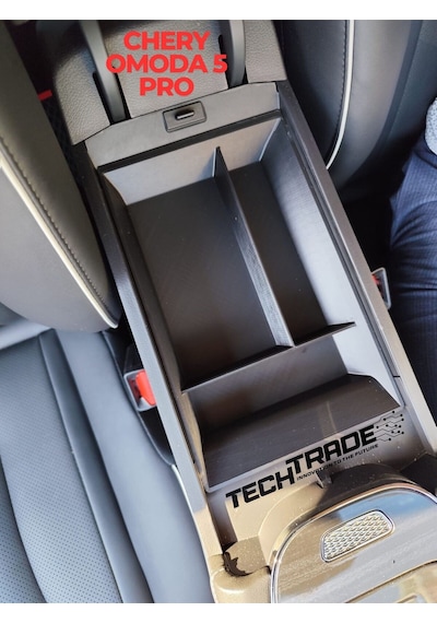 Chery Omoda 5 Pro Kolçak Organizer-3 Bölmeli Siyah Omoda 5'e Uyumlu Değildir.