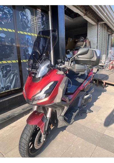 2023-26 Honda Adv 350 Uzun Ön Cam Koyu Füme Zeus 60 CM 4MM Adv350