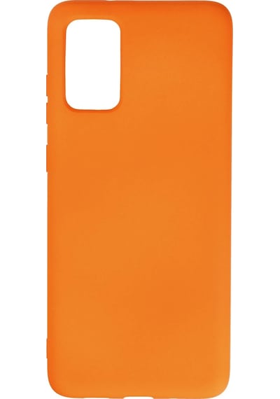 Ilkeshop Newface Samsung Galaxy Uyumlu S20 Plus Kılıf Nano İçi Kadife Silikon - Turuncu