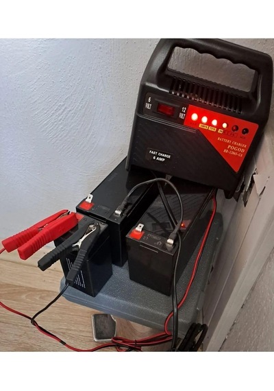 Tr Akü Şarj Cihazı - Araba Motosiklet Tekne Aküleri Akülü Çocuk Araçları İçin 6 Volt Ve 12 Volt