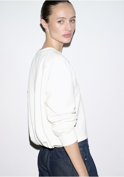 Mavi - Bisiklet Yaka Ekru Sweatshirt 1s10508-70051 Ekru
