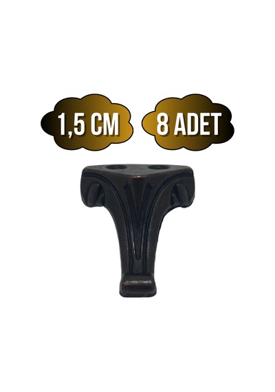 Moda Metal Ayak Çeyiz Ve Hediye Kutusu Mobilya Ayağı 1,5cm Bronz 8 Adet Bronz