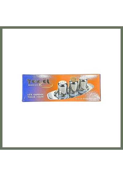 Bezos Küçük Metal Tuzluk Takımı Bezos1