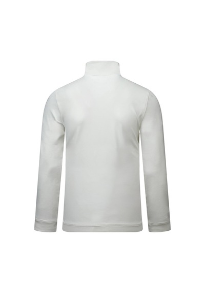 Hatemoğlu Beyaz Regular Fit Yarım Balıkçı Yaka Fermuarlı Sweatshirt 2977606 Beyaz