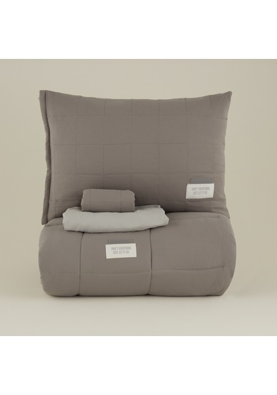 Karaca Home Relax Tek Kişilik Comfort Set/uyku Seti Gri Gri