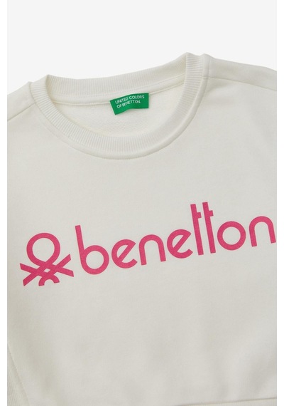 United Colors Of Benetton Kız Çocuk Beyaz Sweatshirt Beyaz
