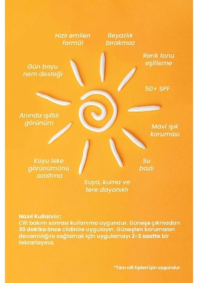 Royues Cilt Tonu Eşitleyici Yenileyici Güneş Kremi Spf50+ Cilt Ba