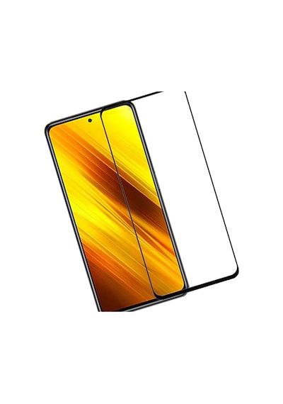 Xiaomi Poco X3 Pro Siyah 5D Tam Kaplayan Ekran Koruyucu Cam