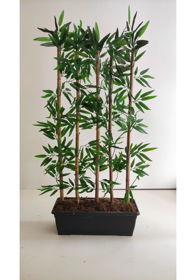 Rüzgar Yapay Çiçekçilik 100 Cm 5 Li Bambu Ağacı Yeşil