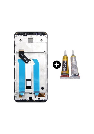 Xiaomi Redmi 5 Uyumlu Çıtalı Lcd Ekran Dokunmatik Siyah + B7000