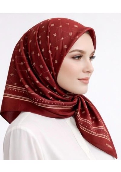 İpekal Mono Organik Pamuk Eşarp - 06247 Bordo