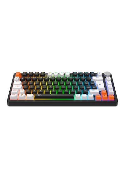Mavi Switch Rgb Aydınlatmalı Örgü Kablolu Gameagle Gasket Mekanik Oyuncu Klavyesi Metal Knob Kontrollü Türkçe Q Layout Hot Swap Kompakt Gaming Type-c Kablo Eva Süngerli Gaming Klavye