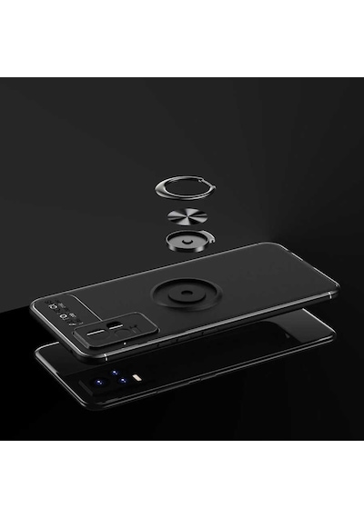Goocamp Vivo V21e Kılıf Ravel Silikon Kapak - Kırmızı Kirmizi