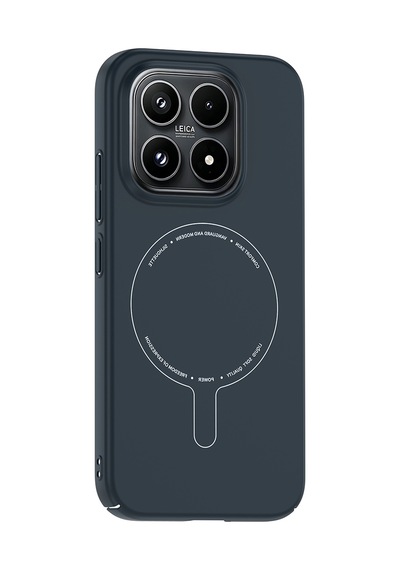 Gpack Xiaomi 17 Kılıf Elio Kablosuz Şrj Özellikli Kamera Korumalı Sert Pc Lacivert