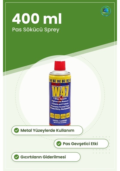 Pas Sökücü Yüzey Temizleyici Sprey 400 Ml Çok Amaçlı Gıcırtı Gide Tekli