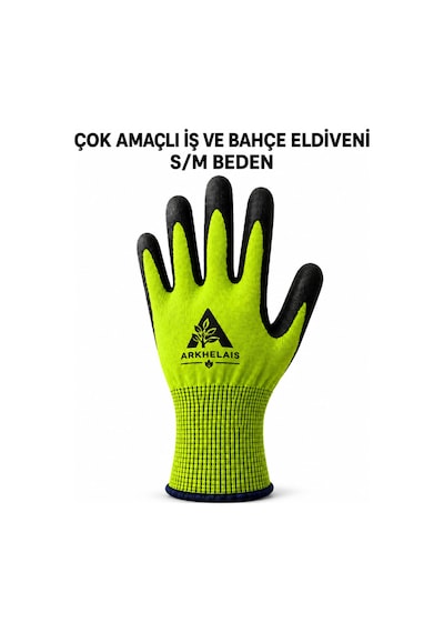 İş Ve Bahçe Eldiveni Çok Amaçlı Kaymaz Nefes Alabilir Yeşil 1 Çift