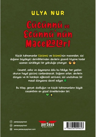 Cücünnü Ve Ecünnü Nün Maceraları - Ulya Nur - Perseus Yayınevi