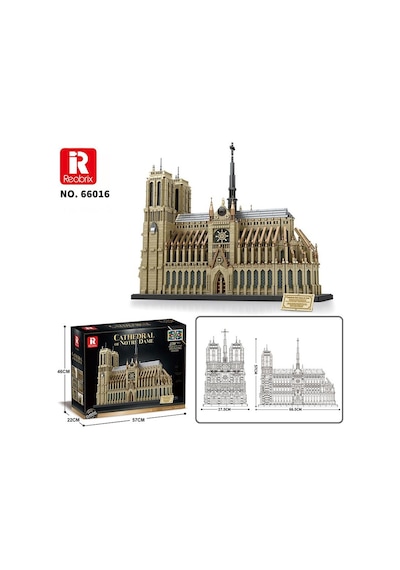 Reobrix 66016 Notre Dame Katedrali Yaratıcı Yapı Blok Seti Building Blocks Cathedral Of Notre Dame - 8315parça