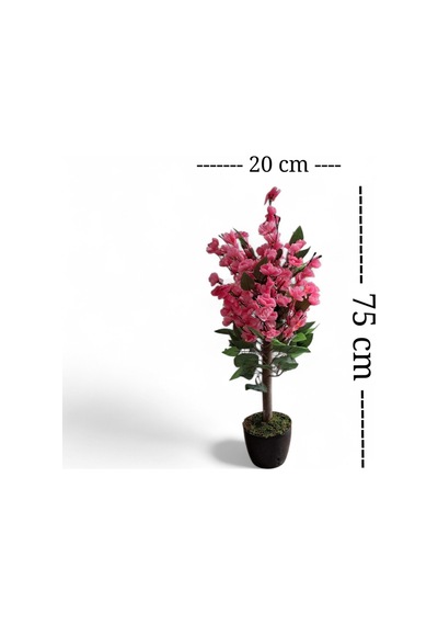 Soft Sakura Pembe Bahardalı Ağacı 75 Cm Masaüstü Dekoratif Yapay Ağaç