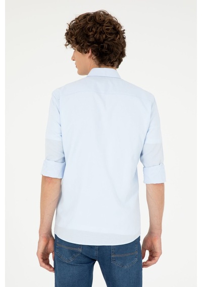 U.s. Polo Assn. Erkek Açık Mavi Gömlek Basic 50288629-vr003 Mavi