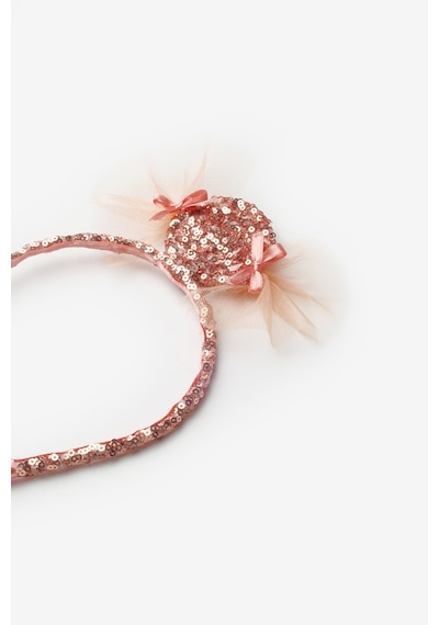 Rose Pullu Şeker Figürlü Kız Çocuk Taç Rose