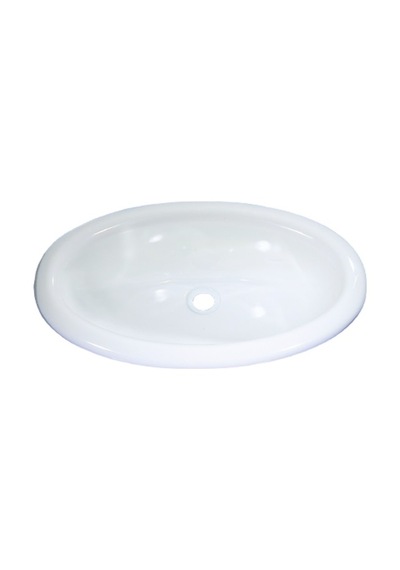 Comet 380 x 200 mm Polistiren Mini Oval Beyaz Karavan Lavabosu