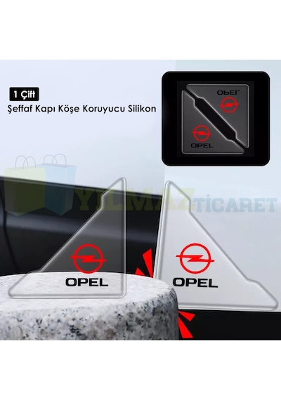 Opel Logo Kapı Kenar Köşe Koruyucu Çarpma Çizilme Önleyici 1 Çift