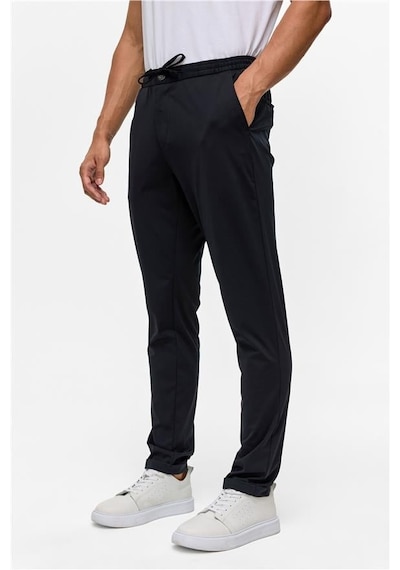 SÜVARİ Lacivert Slim Armürlü Jogger Pantolon Lacivert