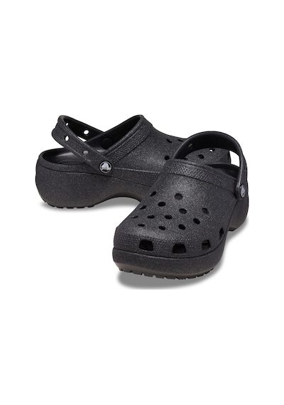 Crocs 207241 Classic Platform Glitter Clog W Siyah Unisex Terlik Siyah