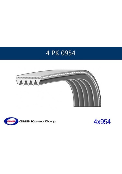 GMB 4PK0954 Direksiyon Kayışı Swift 89-01 4Pk954