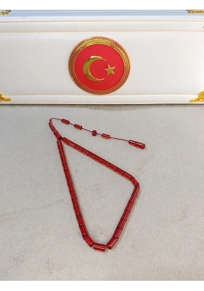 Ateş Kehribar Tesbih Erkan Çubukçu Usta Yapımı 95169353