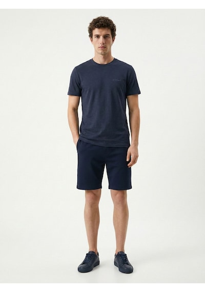Regular Fit Erkek Tshirt K.kol Koyu Lacivert