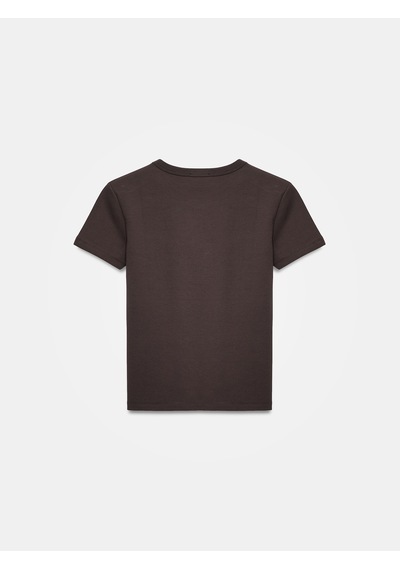 Dilvin 32779 Bisiklet Yaka T-shirt-koyu Kahve Kahverengi Dilvin 32779 Bisiklet Yaka T-shirt-koyu Kahve Kahverengi