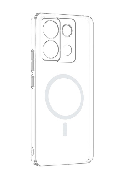 Redmi Note 13 Pro 4g Kamera Korumalı M-safe Şarj Özellikli Şeffaf Ardx London Silikon Kapak - Şeffaf Şeffaf